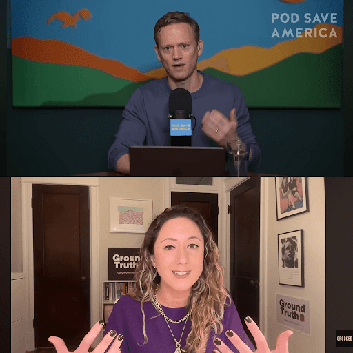 Yasmin on the Pod Save America